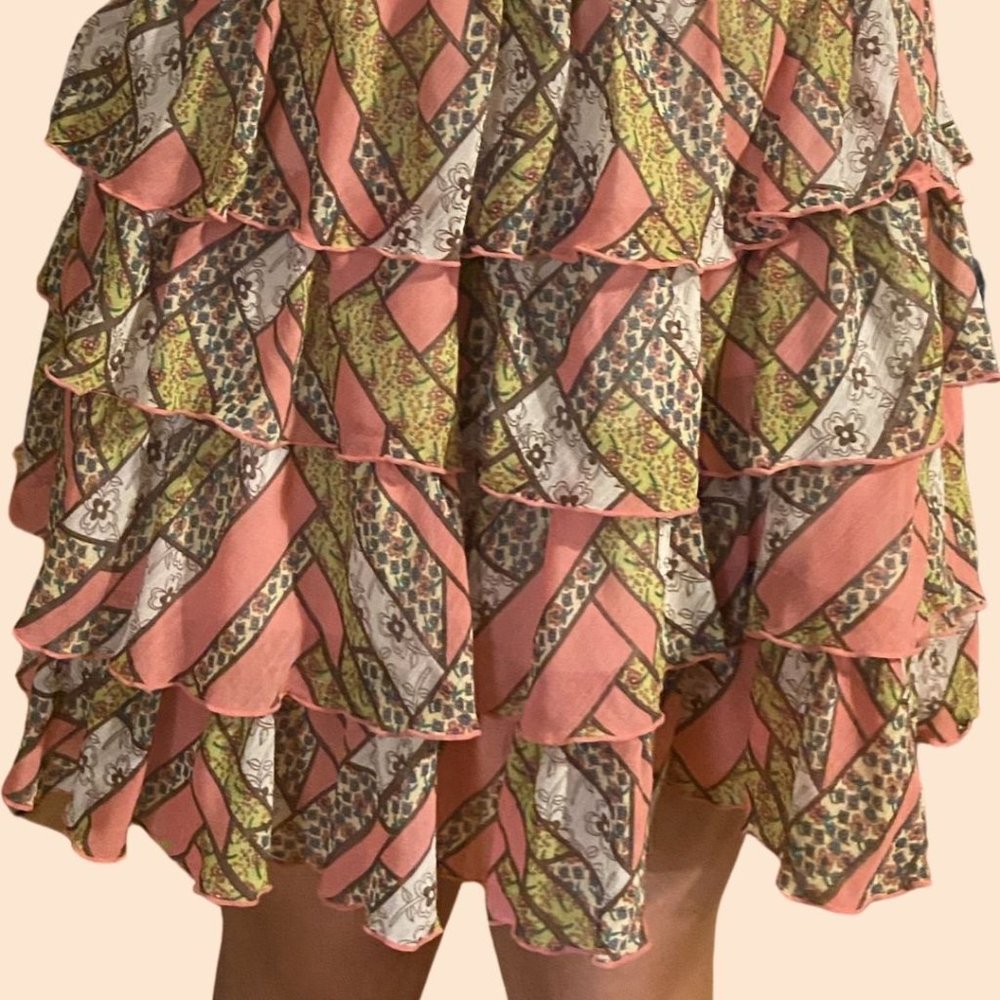 Multi-Color Mossimo Ruffle Skirt - Picture 4 of 4